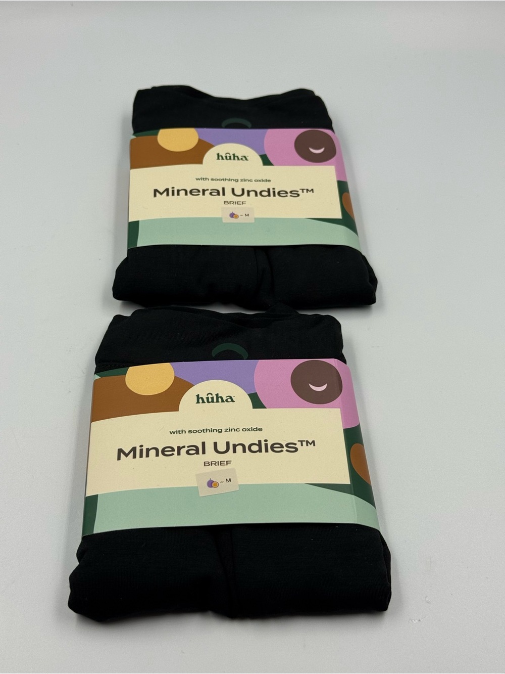 Huha Mineral Undies Briefs With Soothing Zinc Oxide Size Medium New 2 Pairs